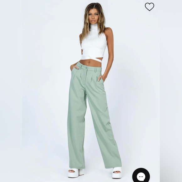 Princess Polly Pants - Princess Polly Archer Pants in Green - Size 6